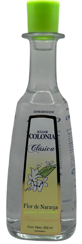 Sanborns Classic Orange Blossom Cologne glass bottle, premium look for everyday elegance.