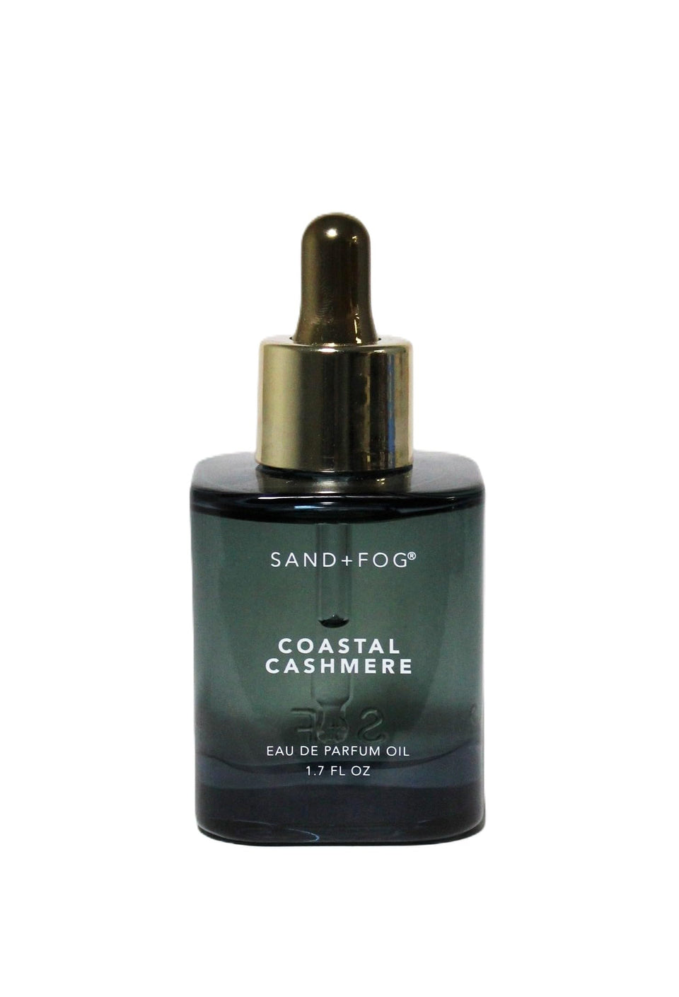 Sand + Fog Coastal Cashmere bottle with dropper for precise on-skin application and long-lasting fragrance.