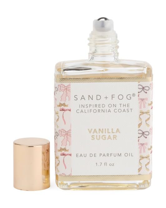Sand + Fog Vanilla Sugar rollerball for on-the-go precise fragrance application.