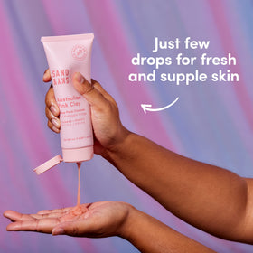 Sand & Sky Australian Finger Lime icon communicates natural exfoliation.