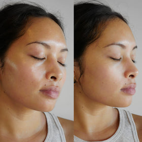 Sand & Sky Squalane hydration element highlights moisturizer-friendly finish.