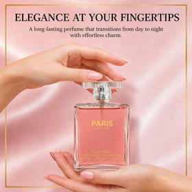 Sandora Fragrances perfume bottle amber glow evokes warm vanilla and patchouli notes.