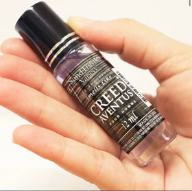 SandTreatsVariety Creed Aventus roll-on oil application for quick use