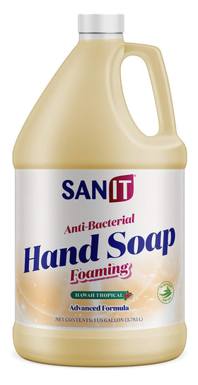Sanit antibacterial foaming hand soap refill bottle pour for quick cleansing