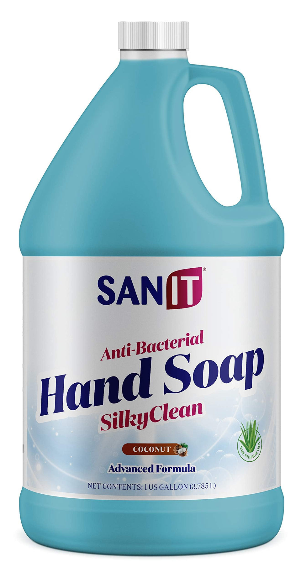 Sanit Silky Clean bottle pour demonstrates easy, daily hand washing