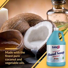 Sanit Silky Clean hand softness trial shows gentle hydration after wash
