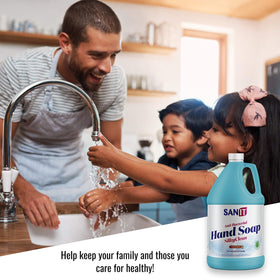 Sanit Silky Clean USA-made label signals quality and safety