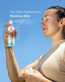 Sanitas Moisture Mist packaging and label emphasize clean, hydrating benefits