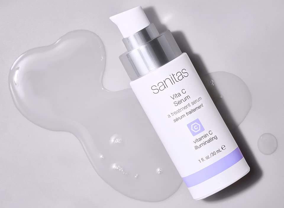 Close-up of Vita C Serum texture suggesting smooth, radiant skin.