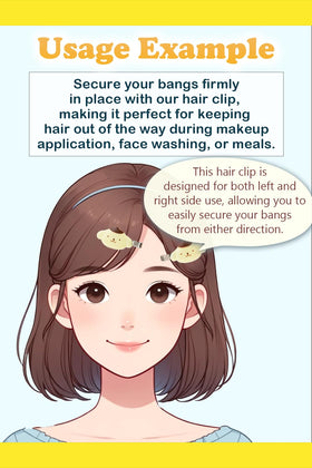 Secure bangs without leaving hair marks for a smooth, everyday use.