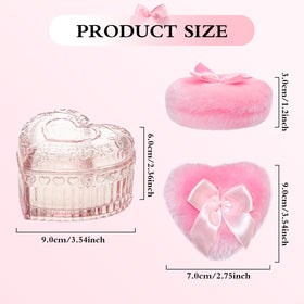 Sansaieco Love velour puff for soft, smooth powder transfer.