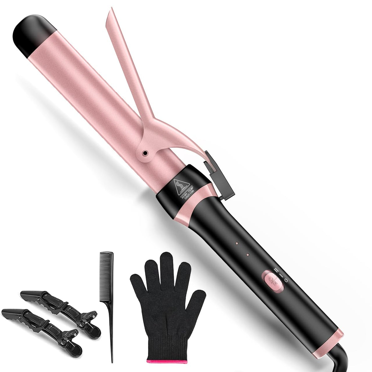 Santiway curling iron with extra-long barrel for fast, even waves