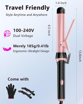 Santiway curling iron heats in 30 seconds for quick styling