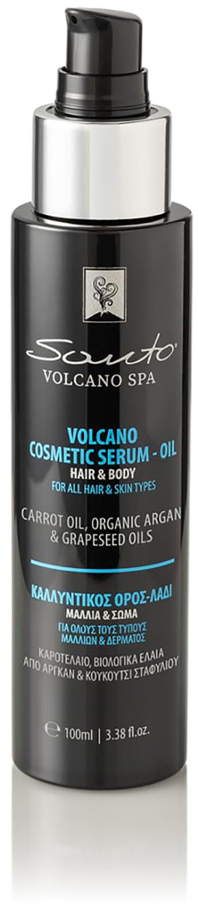 Santo Volcano Volcano Cosmetic Serum 100ml bottle delivers deep hydration.