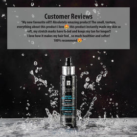 Santo Volcano ingredients: Vitamin E, carrot, argan for daily care.