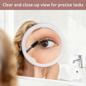 SANTOO 5x glass magnifier delivers distortion-free reflections for detailed inspection.