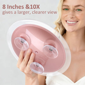SANTOO round magnifier with 3 suction cups offers easy repositioning on smooth surfaces.