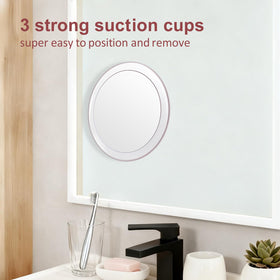 SANTOO travel-friendly mirror easily removes and reattaches for on-the-go grooming.