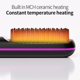 SANTVOLO cordless hair brush fast-heating function reaches target warmth quickly.
