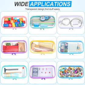 Sanwuta clear zipper case diaper bag essentials, quick access to needed items.