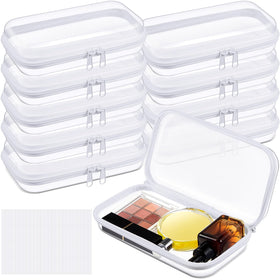 Sanwuta clear hard zipper case with durable PVC for travel cosmetics