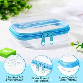 Sanwuta six-pack clear cases organized for toiletries and small essentials on the go.