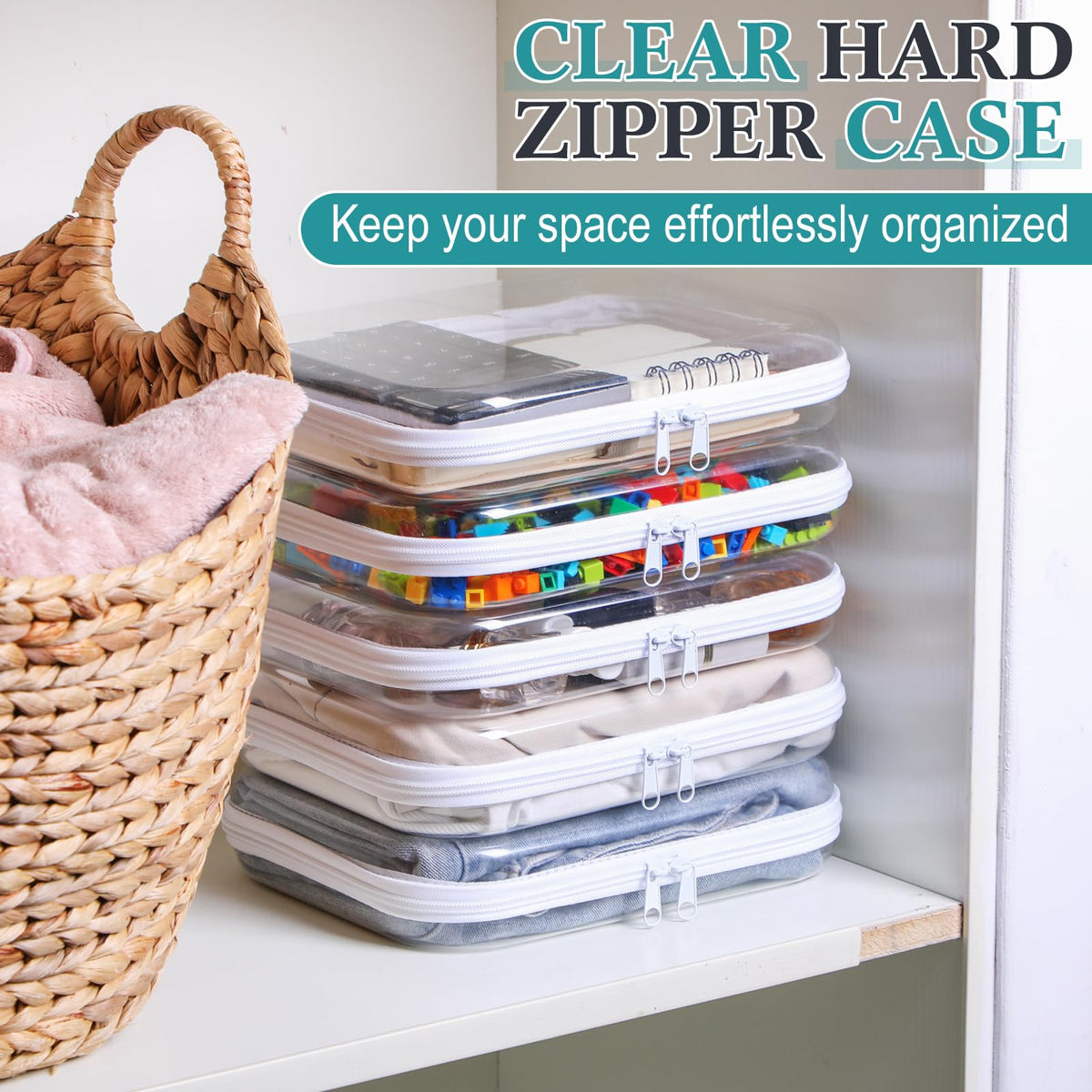 Sanwuta toy storage case keeps small items visible and compartmentalized