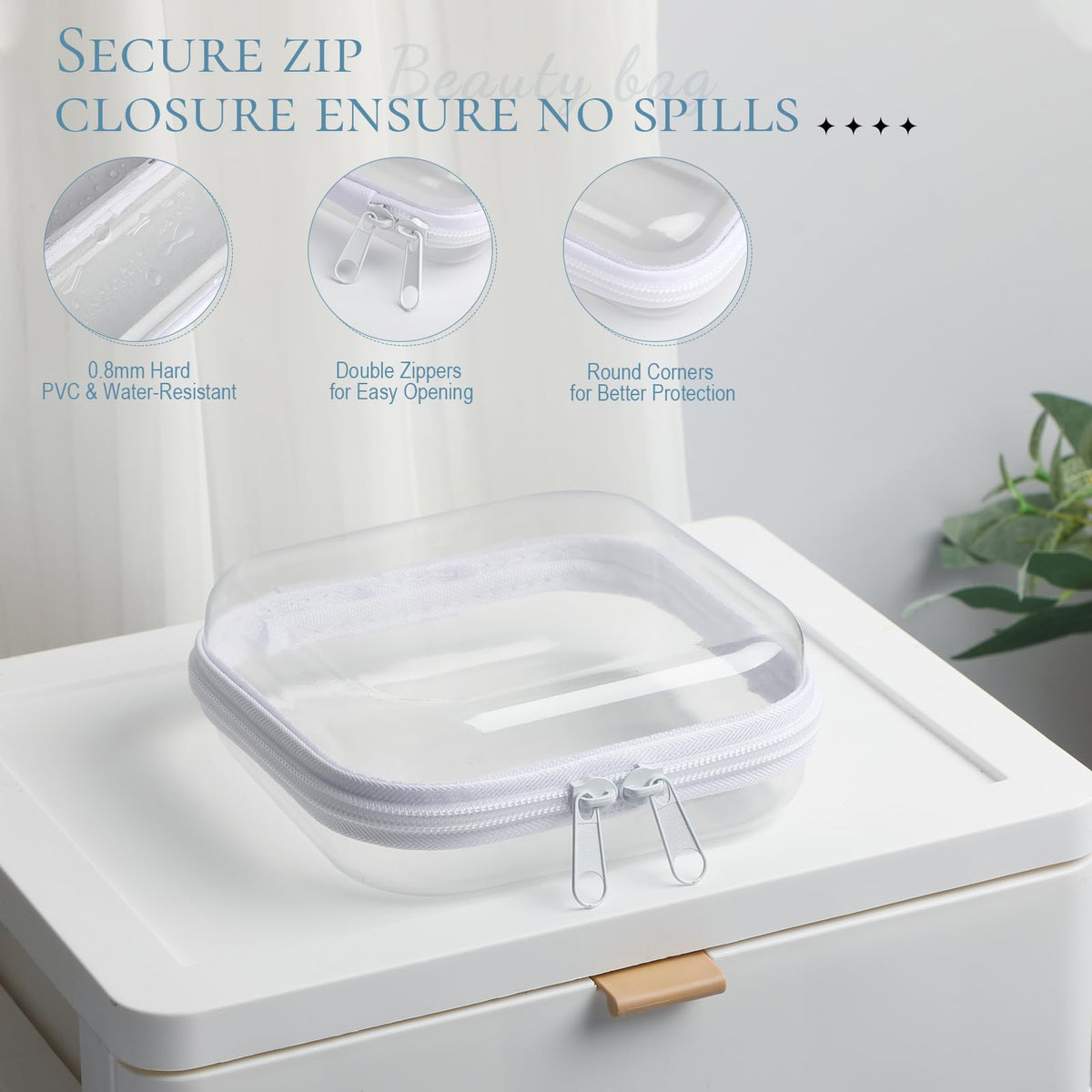 Sanwuta compact 5x5x2 inch size ideal for travel organization.