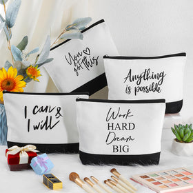 Sanwuta inspirational words print closeup with motivational phrases.