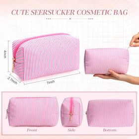 Sanwuta large cosmetic bag 18x10x7 cm fits skincare essentials neatly.