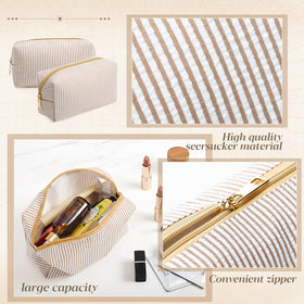 Sanwuta large travel makeup bag perfect for toiletries and skincare on trips