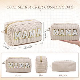 Sanwuta Mama chenille letters embellish the bag with stylish personalization