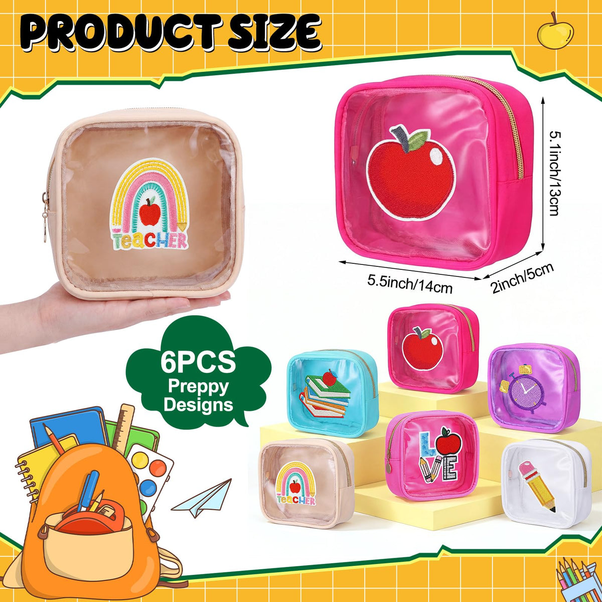 Sanwuta mini makeup pouches patch collection keeps cosmetics neat during commuting.
