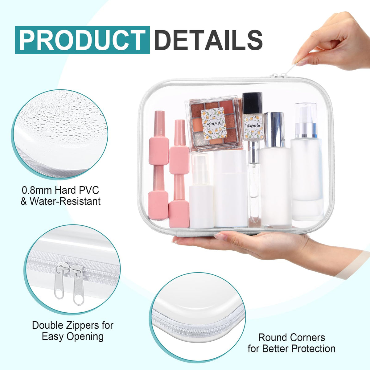 Sanwuta PVC 0.8mm durable material protects contents during travel.