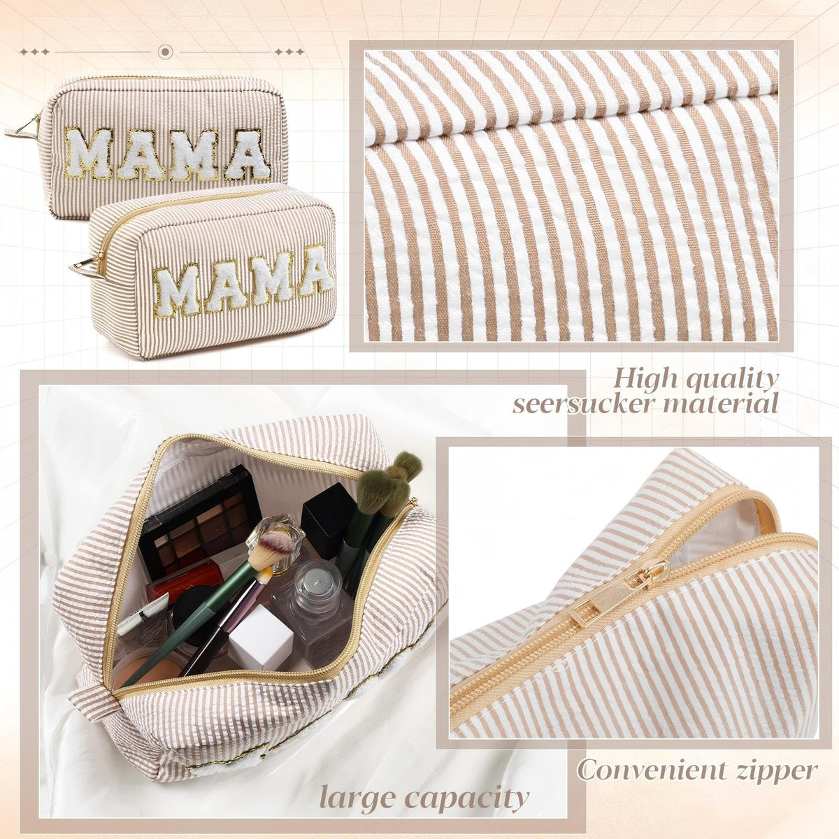 Sanwuta seersucker striped pattern highlights classic, easy-care style