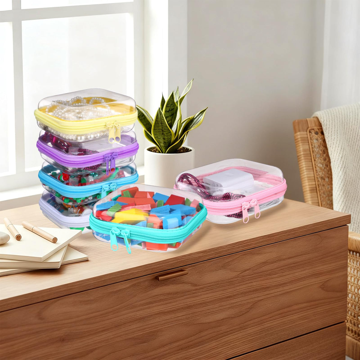 Sanwuta snack transport case prevents spills during travel.