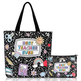 Sanwuta tote bag with composition-book theme for teachers' daily planning