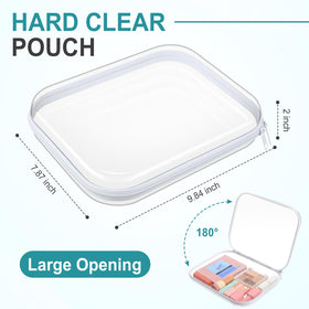 Sanwuta transparent pouch with stackable design for quick item access.
