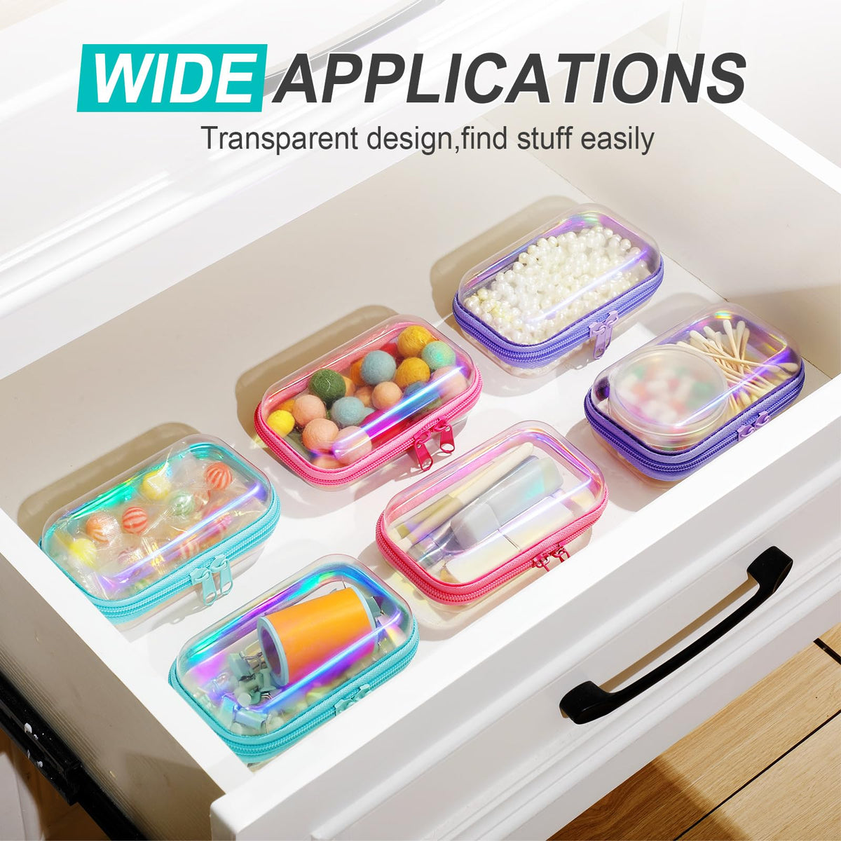 Sanwuta travel-case organizer; compact design fits into luggage or a purse.