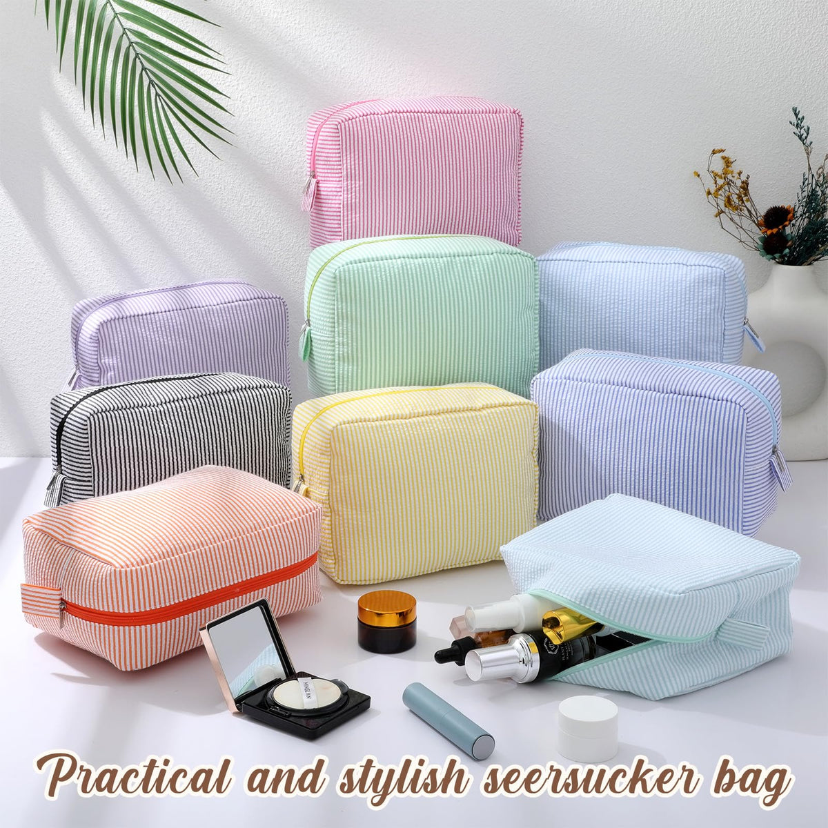 Sanwuta travel toiletry organizer; large capacity fits essentials for trips