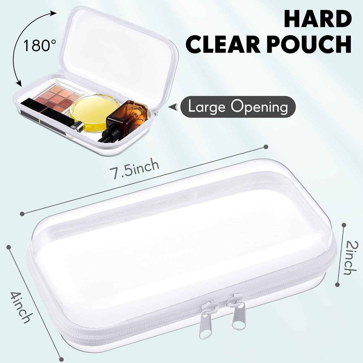 Sanwuta XS clear zipper pouch for compact school supplies