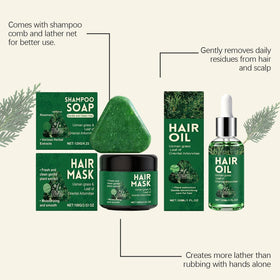 SANZHUAN Usman Grass hair shine for dazzling, healthy-looking finish.