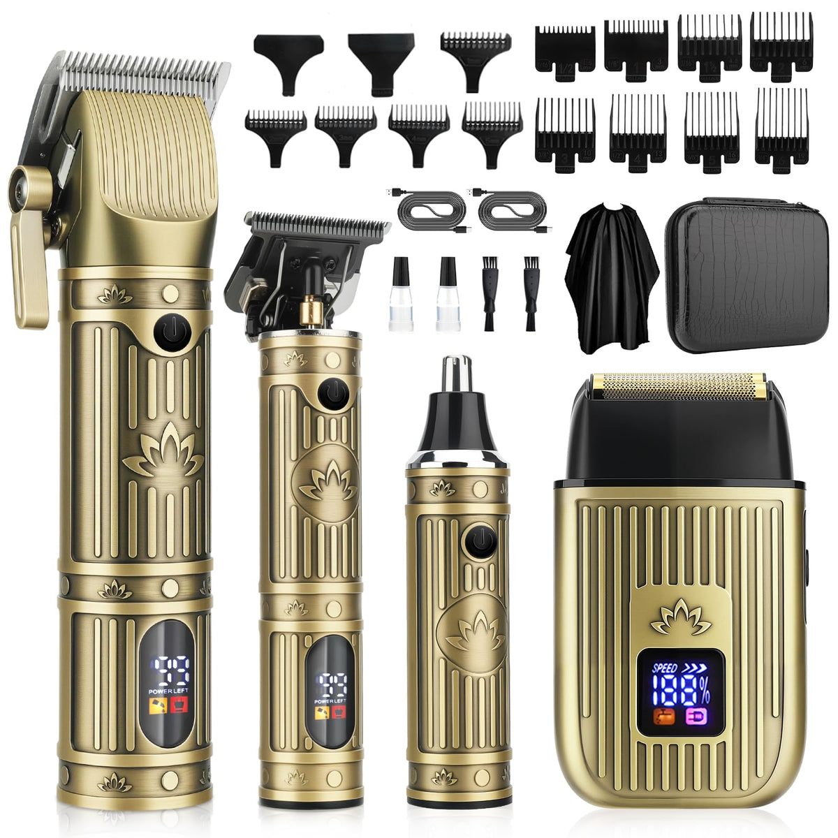 Saoilli professional hair clippers close-up for precise edging and styling.