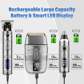 Saoilli smart LED display indicating battery status and care reminders