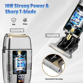 Saoilli T-Blade beard trimmer for fast, clean beard shaping and edging