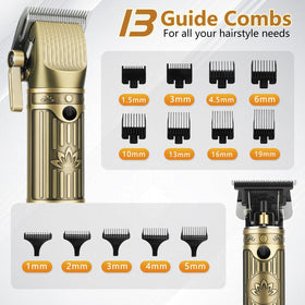 Saoilli thirteen guide combs capture versatile trimming lengths.