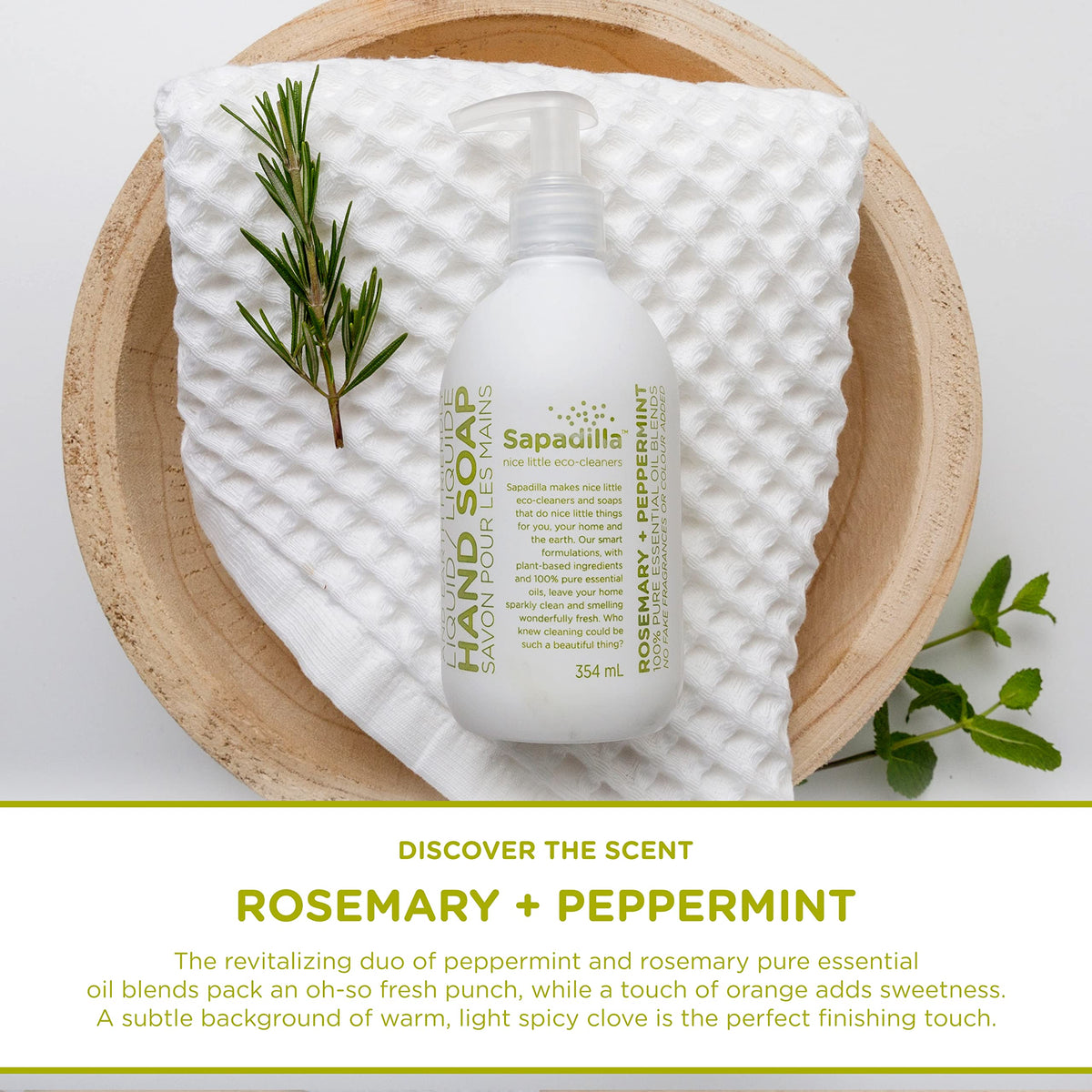 Sapadilla essential oil blends showcased for spa-like home cleansing.