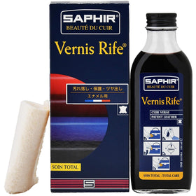 SAPHIR Vernis Rife patent leather cleaner bottle for deep cleaning and protection