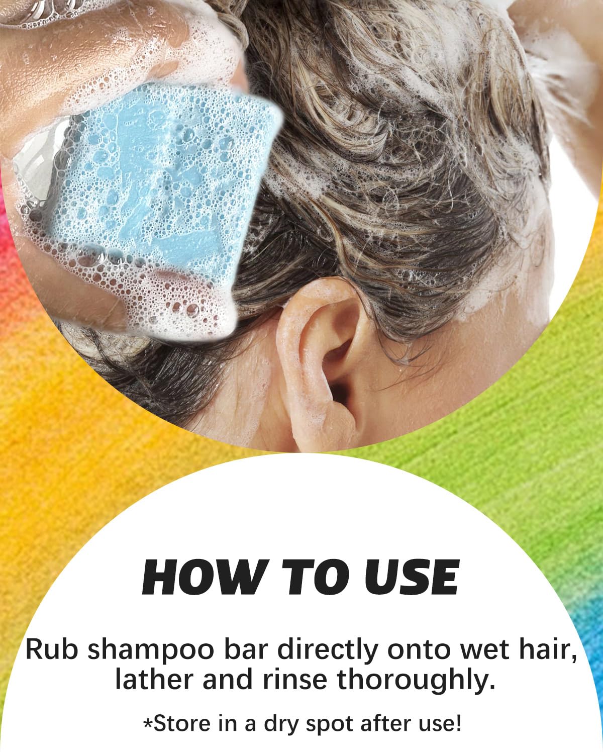 SAPHUS vanilla shampoo bar adds warm scent and mild cleansing.