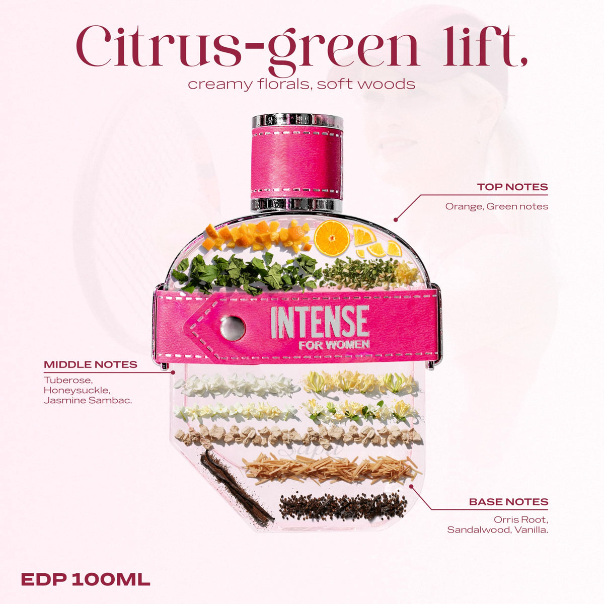 Sapil Intense with fruity floral notes highlighting freshness